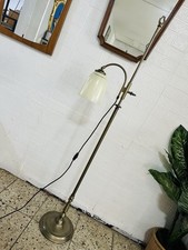 Leselampe Jugendstil Messing-metall Stehlampe Gold Lampe Bogen Glas Verstellbar