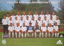 Autogramme Frauen Nationalmannschaft Weltmeister 2003