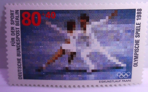 Briefmarke deutsche bundespost - deutsche,