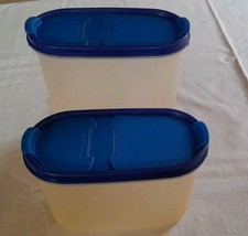 2er Set Tupperware Eidgenossen  Schüttendeckel blau/hellblau 1,1 - 1,7 Liter