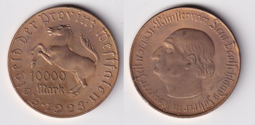 10000 mark notgeld münze - notgeld,