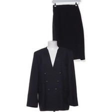 Delmod, Business Kostüm, Größe: 44, Acetat, Blau, Nadelstreifen #5e1