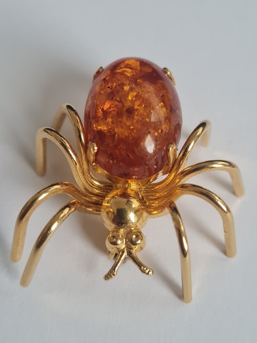 Vintage spinnenbrosche - vintage,