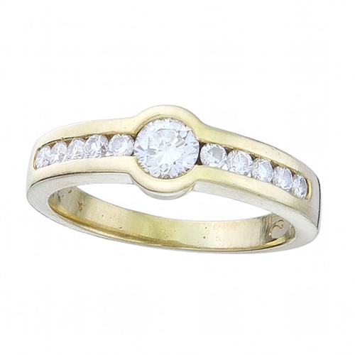Ring brilliant 750 yellow gold