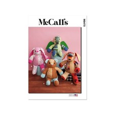McCalls Schnittmuster M8470 - Plüschtiere - Patchwork Tiere - Hase, Bär, Drache