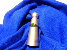 Solitärring aus Gold mit einem Chromdiopsid, Größe 18