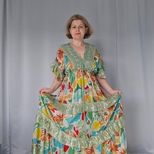 Boho Maxikleid mit aufwendiger
