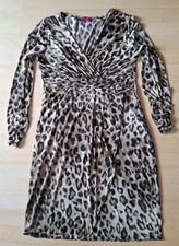 BEA Tricia Kleid Kofferkleid Gr 38 braun grau beige Muster Leo