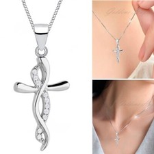 Unendlichkeit Kreuz Kette 925