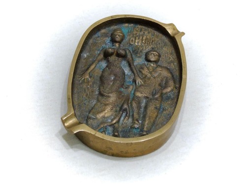 Antiker aschenbecher bronze - aschenbecher,