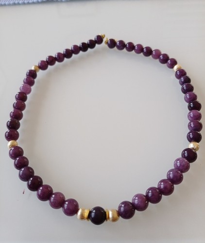 Amethyst naturstein halskette - amethyst,