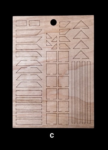 10x bausatz furnier teile für - bausatz,
