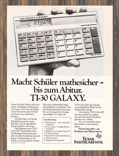 Texas instruments galaxy - instruments, ti-30