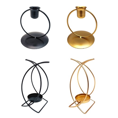 Iron candlestick holder - holder,