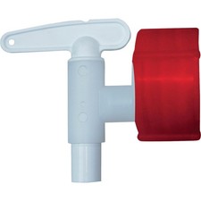 Auslaufhahn Kunststoff weiß