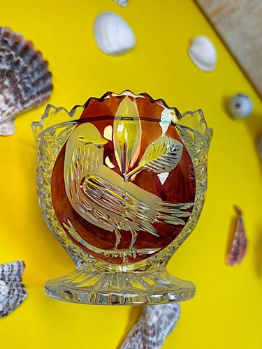 Hofbauer red bird - red, zuckerdose