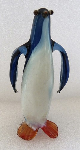 Glas pinguin kobaltblau - glas-pinguin,