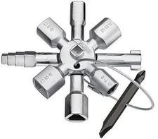 Knipex KNIP/001101 Universal Doppelschlüssel für Standardschränke