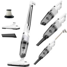 Grafner Staubsauger Stabsauger beutellos Stiel Sauger Handstaubsauger 16kP HEPA