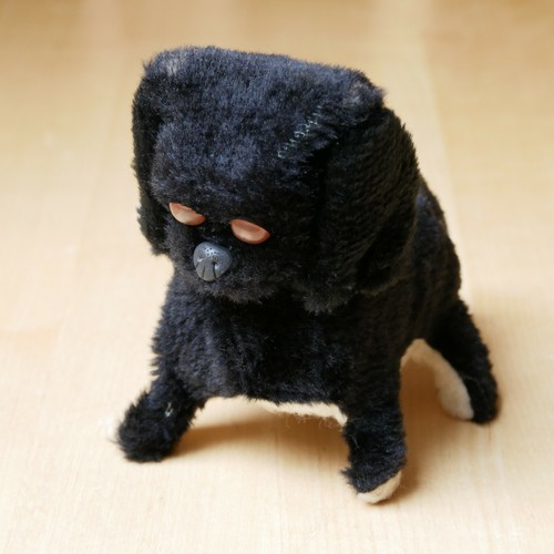 Altes spielzeug hund beweglich - altes,