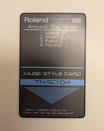 Roland style card sc1 04 - roland, tn-sc1-04