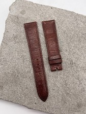 #1033 ORIGINAL ROLEX 19mm LEDERBAND ARMBAND BAND EIDECHSE VINTAGE 1970er BRAUN