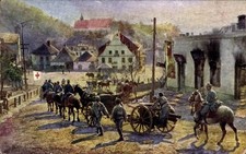 Künstler Ak Kazimierz Dolny Polen, Eroberung durch KuK Armee, I WK - 11078276