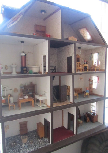 Antikes puppenhaus zimmer - antikes,