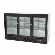 Gastro Getränke Kühlschrank - 341 l - 3 Schiebetüren - 6 verstellbare Regale