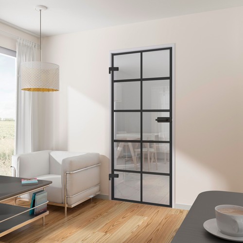 Glastür klar loftstyle loft - glastür,
