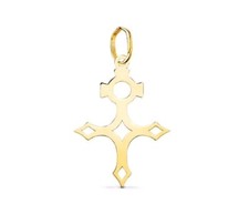 18K Gold Anhänger Kreuz Des
