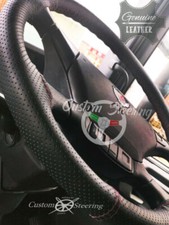 Schwarz Perforiert Leder