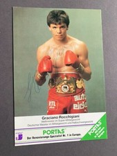 GRACIANO ROCCHIGIANI (†2018) Weltmeister Boxen signed Autogrammkarte 10x15,5