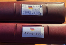 2 Lindner Vordruckalben Bund falzlos 1998 - 2010 - rot 111 Seiten ohne Marken