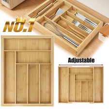 Bambus Besteckkasten Tablett