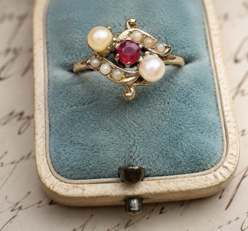 Zarter ring 585 gold - ring,, antik