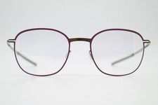 Brille IC! Berlin Vorias Gold Violett Oval Brillengestell eyeglasses Neu