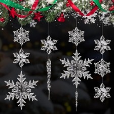 25 Stück schneeflocken deko