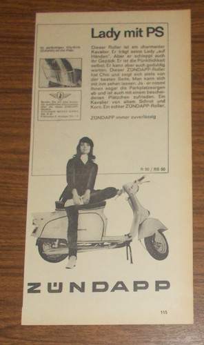 Seltene werbung zündapp 50 - seltene,