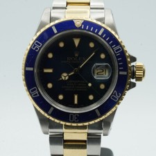 ROLEX SUBMARINER HERREN UHR 40MM 16613 STAHL/GOLD SCHÖNER ZUSTAND RAR