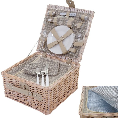 Picknickkorb set für - picknickkorb-set, 4