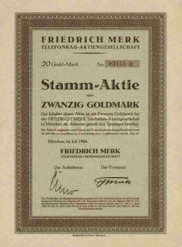 Friedrich merk telefonbau 1924 - merk,