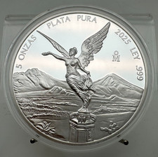 Mexiko - Libertad Siegesgöttin 2025 - 5 Oz Silber PROOF