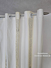 Ösenschal boho beige