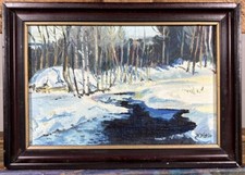 Öl auf Leinwand Schule