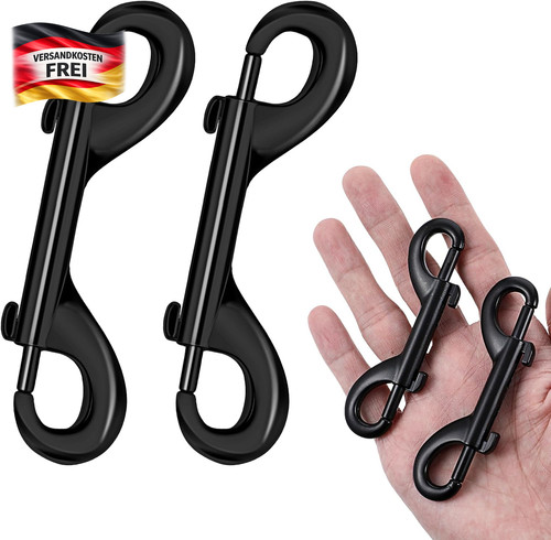Doppelkarabiner edelstahl 4er - edelstahl,