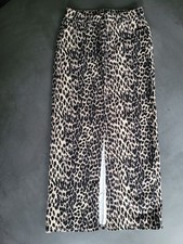 Only Jeansrock Maxirock Leo Leoprint Beige Schwarz Gr. S Animal Neu