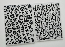 * 2 x Embossing Folder * Buchstaben + Zahlen * Einschulung *
