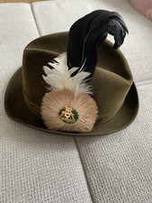 Herren Hut Mayser-Milz mit echtem Gamsbart alt Gr. 56