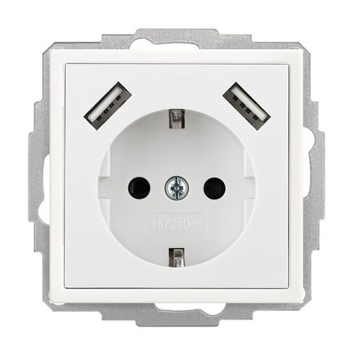 Steckdose mit usb - 2, usb-a,